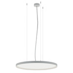 Bina Round Pendant - White / White Bina Round Pendant - White / White