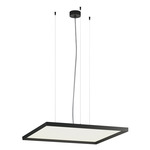 Bina Square Pendant - Black / White Bina Square Pendant - Black / White