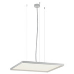 Bina Square Pendant - White / White Bina Square Pendant - White / White