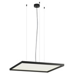 Bina Square Pendant - Black / White Bina Square Pendant - Black / White