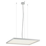 Bina Square Pendant - White / White Bina Square Pendant - White / White