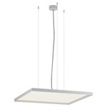 Bina Square Pendant - White / White Bina Square Pendant - White / White