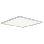 Bina Square Ceiling Flush Light - White / White Bina Square Ceiling Flush Light - White / White