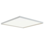 Bina Square Ceiling Flush Light - White / White Bina Square Ceiling Flush Light - White / White