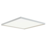 Bina Square Ceiling Flush Light - White / White Bina Square Ceiling Flush Light - White / White
