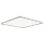 Bina Square Ceiling Flush Light - White / White Bina Square Ceiling Flush Light - White / White