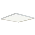 Bina Square Ceiling Flush Light - White / White Bina Square Ceiling Flush Light - White / White