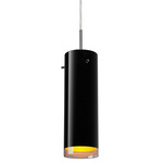 Cyrus Pendant - Chrome / Black / Gold Inner