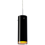 Cyrus Pendant - Matte Chrome / Black / Gold Inner