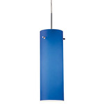 Titan 1 Pendant - Matte Chrome / Blue