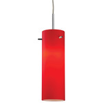 Titan 1 Pendant - Chrome / Red