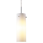 Titan 1 Pendant - Matte Chrome / White