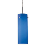Titan 1 Pendant - Matte Chrome / Blue