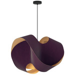 Elvira Pendant - Black / Violet / Ash