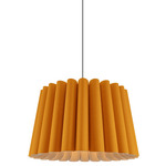 Renata Long Acoustic Pendant - Black / Ocher / Natural Acoustic Renata Long Acoustic Pendant - Black / Ocher / Natural Acoustic