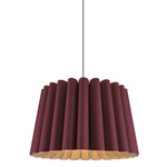 Renata Long Acoustic Pendant - Black / Violet / Natural Acoustic Renata Long Acoustic Pendant - Black / Violet / Natural Acoustic