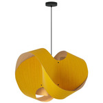 Elvira Pendant - Black / Yellow / Ash