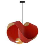 Elvira Pendant - Black / Red / Ash