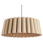 Renata Acoustic Pendant - Black / Ash / Natural Acoustic