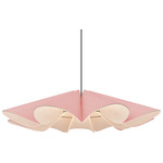 Delfina Acoustic Pendant - Black / Rose / Natural Acoustic
