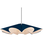 Delfina Acoustic Pendant - Black / Blue / Natural Acoustic