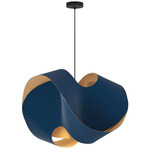 Elvira Pendant - Black / Blue / Ash