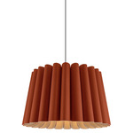 Renata Long Acoustic Pendant - Black / Terracotta / Natural Acoustic Renata Long Acoustic Pendant - Black / Terracotta / Natural Acoustic