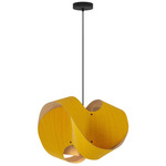 Elvira Pendant - Black / Yellow / Ash