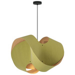 Elvira Pendant - Black / Pale Green / Ash