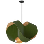 Elvira Pendant - Black / Green / Ash