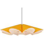 Delfina Acoustic Pendant - Black / Yellow / Natural Acoustic