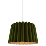 Renata Long Acoustic Pendant - Black / Green / Natural Acoustic Renata Long Acoustic Pendant - Black / Green / Natural Acoustic