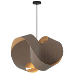 Elvira Pendant - Black / Grey Oak / Ash