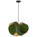 Elvira Pendant - Black / Green / Ash