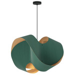 Elvira Pendant - Black / Light Petrol / Ash