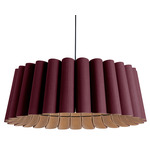 Renata Acoustic Pendant - Black / Violet / Natural Acoustic