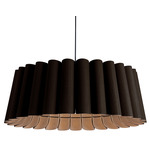 Renata Acoustic Pendant - Black / Ebony / Natural Acoustic