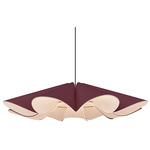 Delfina Acoustic Pendant - Black / Violet / Natural Acoustic