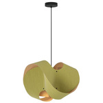 Elvira Pendant - Black / Pale Green / Ash