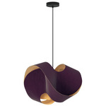 Elvira Pendant - Black / Violet / Ash