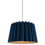 Renata Long Acoustic Pendant - Black / Blue / Natural Acoustic Renata Long Acoustic Pendant - Black / Blue / Natural Acoustic