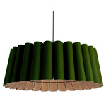 Renata Acoustic Pendant - Black / Green / Natural Acoustic