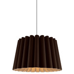 Renata Long Acoustic Pendant - Black / Ebony / Natural Acoustic Renata Long Acoustic Pendant - Black / Ebony / Natural Acoustic