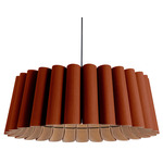 Renata Acoustic Pendant - Black / Terracotta / Natural Acoustic
