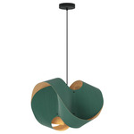 Elvira Pendant - Black / Light Petrol / Ash