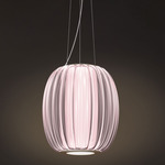 Alma Lume Pendant - Golden Nickel / Plum