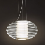 Alma Aura Pendant - Golden Nickel / Fume