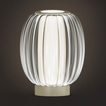 Alma Lume Table Lamp - Golden Nickel / Fume