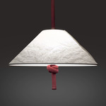 Hat Pendant - Japanese Red / Tyvek