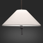 Hat Pendant - Graphite Grey / White Linen